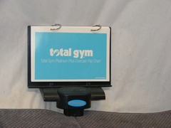 GENUINE TOTAL GYM PLATINUM PLUS EXERCISE FLIP CHART & MOUNT**NICE**FREE SHIP