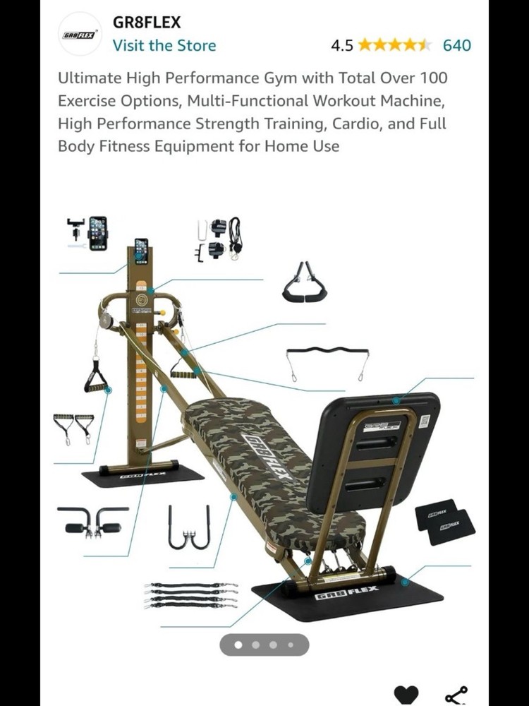 GR8FLEX Total Performance Gym Equipment MILITARY Model Performance Gym