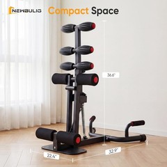 Adjustable Deep Squat Machine for Women – Home Gym Fitness Equipment, 300 lbs Ca