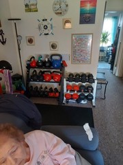 15 LB Vinyl Coated Cast Iron Kettlebell – Home Gym Strength Training Equipment