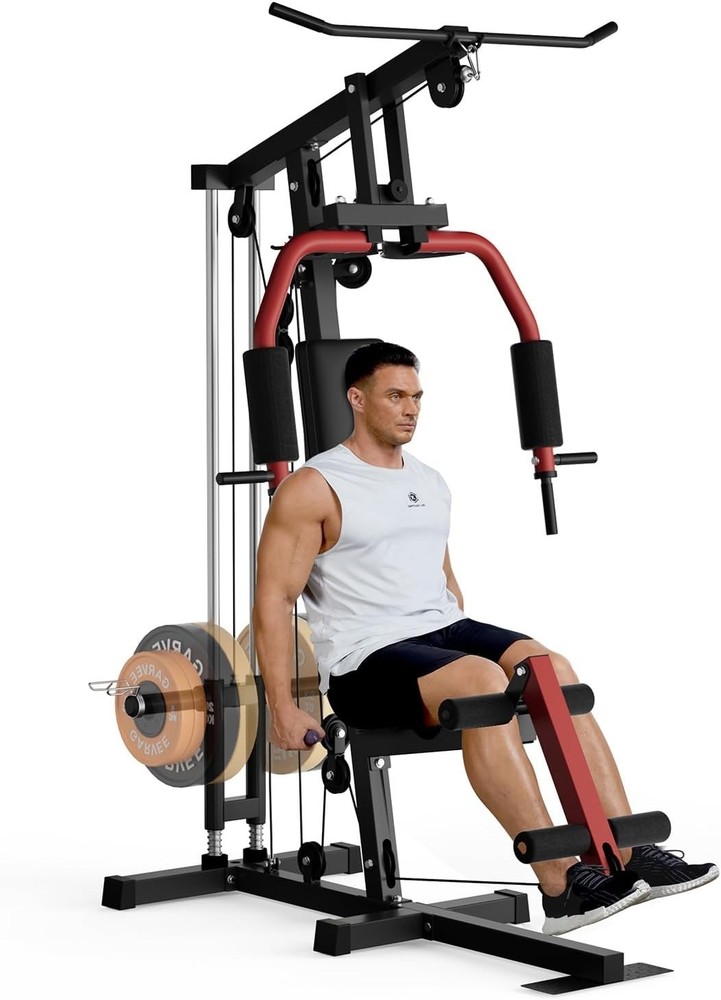 Home Gym, Multifunctional Workout Equipment with Leg Press, Exercise Equipment f
