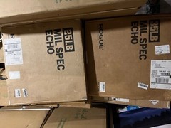 Body Solid Leverage Gym still in boxes. Also is 260 lbs Rogue Bumper Plate set.