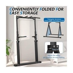 Pull Up Station Pull Up Bar for Home Gym Equipment Dip Station Power Tower St…
