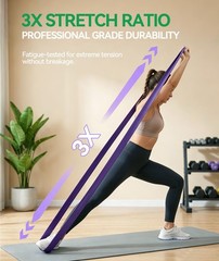 TREKONPEAK Resistance Bands for Working Out, Yellow+Red+Black+Purple+Green