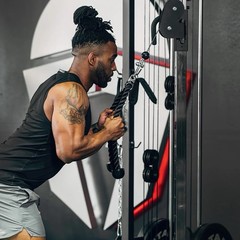 Titan Fitness Plate-Loaded Adjustable Multi-Station Functional Trainer, 660 lb,…