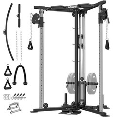 Cable Crossover Machine TrainerCable Fly Machine Home Gym System Workout Station