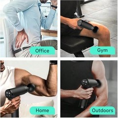 Mini Deep Tissue Massage Gun – 6 Heads, 30 Speeds, Portable Pain Relief