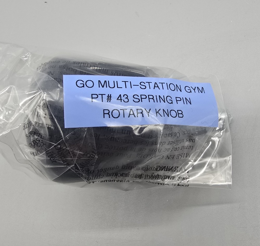Multi-Station Home Gym Replacement OEM part# 43 – Spring Pin Rotory Knob