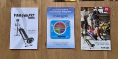 TOTAL GYM FIT W/XL SQUAT STAND,ATTACHMENTS,CARD DECK,WALL CHART,DVDS,MANUALS
