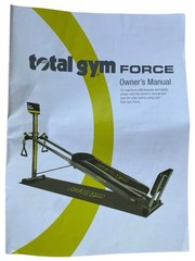 TOTAL GYM Force Owners Manual Booklet Papers
