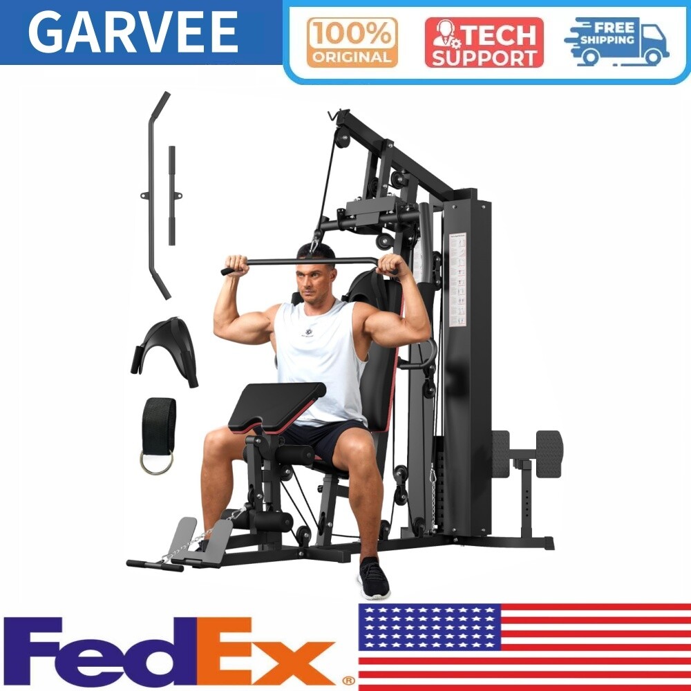 Multifunctional Home Gym Equipment Home Gym Station with Pulley System 150LBS
