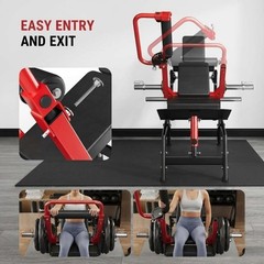 900LBS Hip Thrust Machine Plate-Loaded Glute Bridge Heavy Duty Home Gym Strength