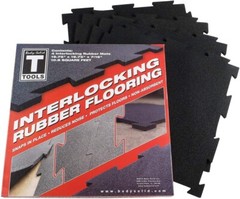 Body-Solid Tools Interlocking Rubber Gym Flooring for Home Gym, Garage
