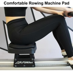 Rowing Machine Seat Cushion Compatible with Concept 2 Rower – Pad Black