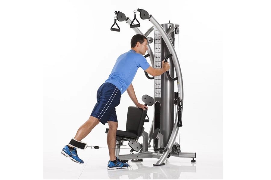 Used Tuff Stuff Six Pack Trainer Heavy Weight Lifting Home Gym Set