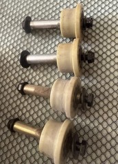 Set 4 Gym Rollers TOTAL GYM XL ELITE 1100 1400 1600 1700 1800 1900 Supreme Supra