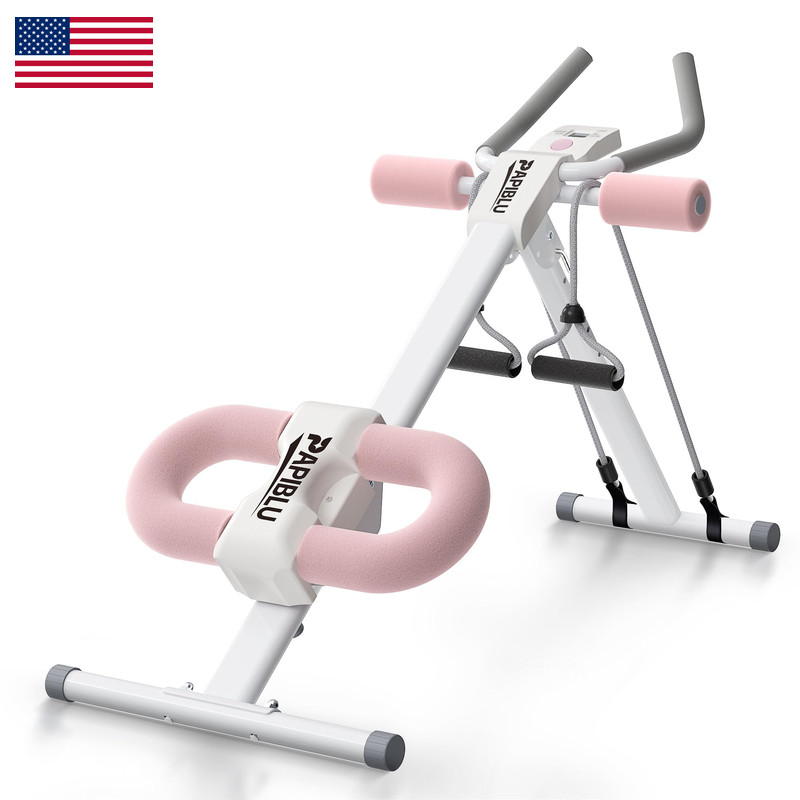 Papiblu Abdominal Trainers – Adjustable Ab Trainer Machine Foldable Abdominal