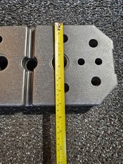 Vinyl Rectangle Weight Plate 10 LBS 14.5″ L x 7″ Stackable, Black