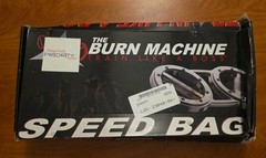 The Burn Machine Speed Bag 4 lbs Rotator Exercise – Red – New – Damaged Box