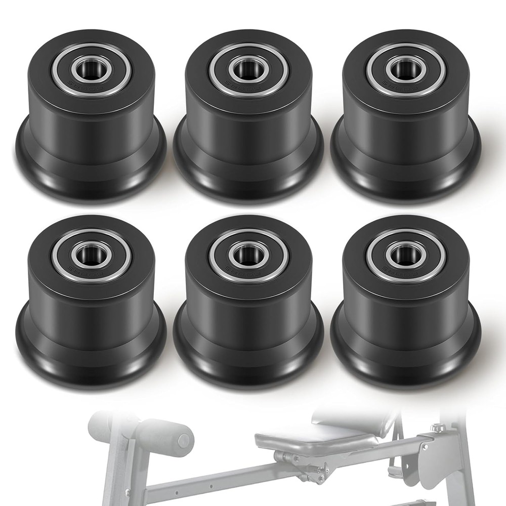 fits for Bowflex Home Gym Classic,Elite 6-Pack Sliding Seat Bracket Rollers Kit