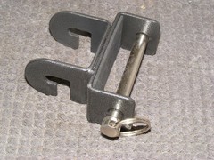 GENUINE TOTAL GYM PLATINUM PLUS & MORE LEG PULLEY BRACKET W/PIN**NICE**FREE SHIP