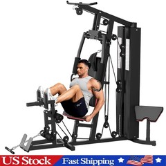 Multifunctional Workout Station Machine ,Home Gym Equipment w/Leg Press Training